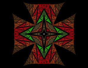 Картинка 3д графика fractal фракталы цвета фон узор