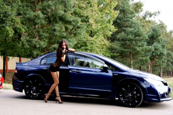 Картинка автомобили авто девушками