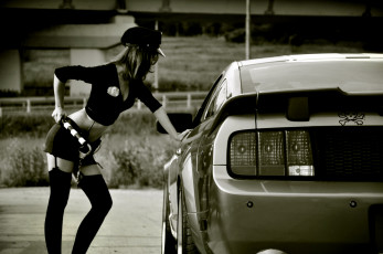 Картинка автомобили авто девушками