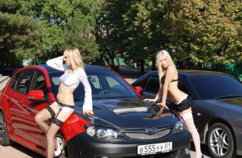 Картинка автомобили авто девушками