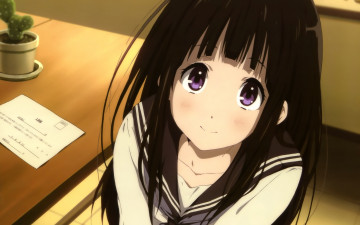 Картинка аниме hyouka fruit ice