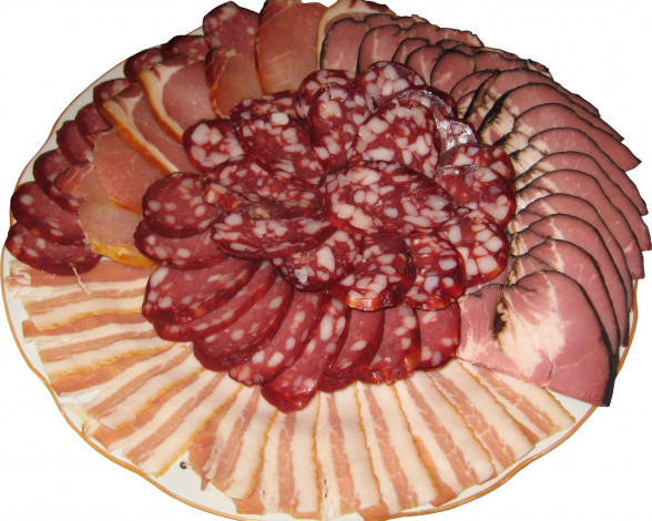 Обои картинки фото еда, колбасные, изделия, колбаса, шинка