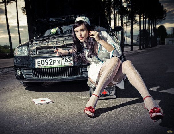 Обои картинки фото автомобили, авто, девушками