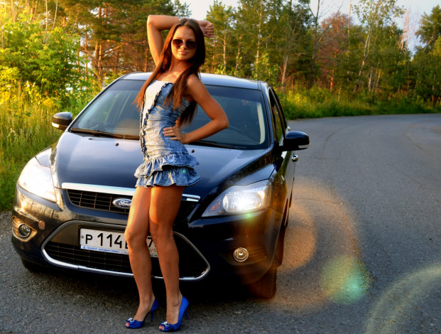 Обои картинки фото автомобили, авто, девушками