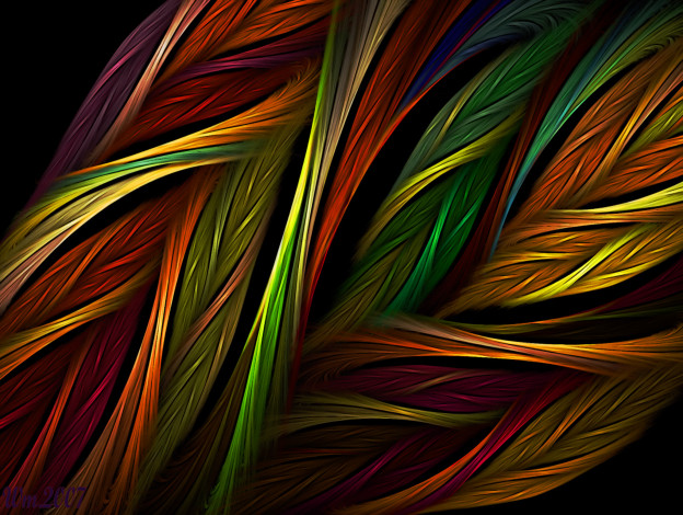 Обои картинки фото 3д, графика, fractal, фракталы, изгиби, линии, узор, цвета, фон