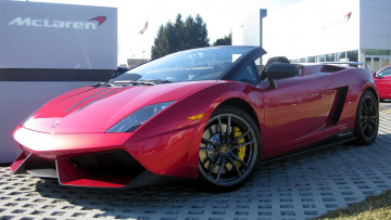 Картинка lamborghini gallardo автомобили выставки уличные фото automobili s p a спортивные италия