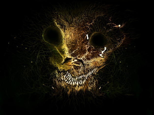 Обои картинки фото фэнтези, существа, глаза, клыки