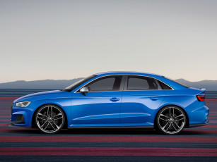 обоя автомобили, audi, concept, quattro, clubsport, a3, синий, 2014г