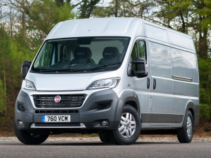обоя автомобили, fiat, 2014серый, van, maxi, ducato, uk-spec, l3h2