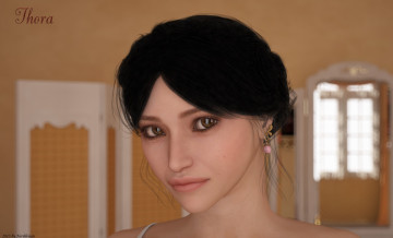 Картинка 3д+графика portraits+ портрет взгляд глаза девушка лицо