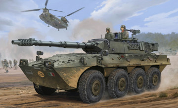 Картинка рисованные армия солдаты бмп вертолет атака