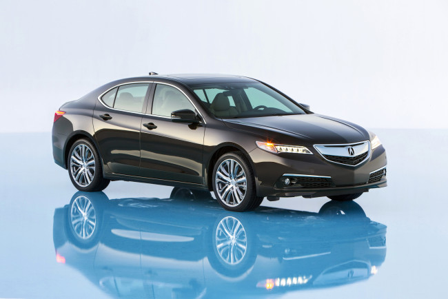 Обои картинки фото 2014 acura tlx, автомобили, acura, серая