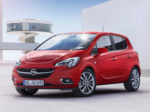 Картинка автомобили opel 2014г 5-door corsa красный