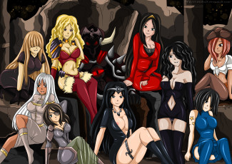 Картинка разное арты фон взгляд девушки