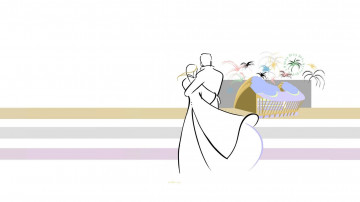 Картинка рисованное минимализм салют арт двое пара