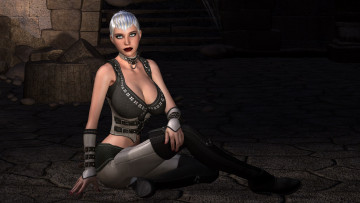 Картинка 3д+графика люди+ people девушка взгляд фон