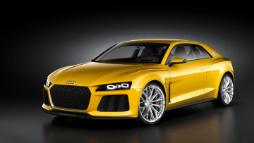 Картинка audi+sport+quattro+concept+2013 автомобили audi quattro 2013 sport жёлтая concept