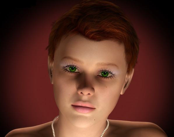 Обои картинки фото 3д графика, портрет , portraits, девушка, взгляд, фон