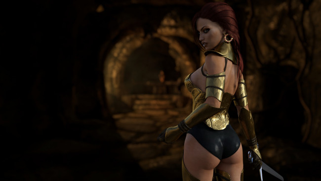 Обои картинки фото 3д графика, амазонки , amazon, оружие, фон, взгляд, девушка