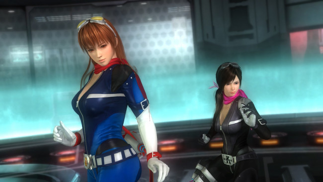 Обои картинки фото 3д графика, аниме , anime, поза, девушки, фон, взгляд