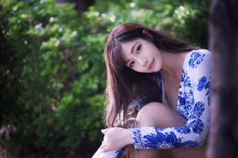 Картинка девушки -unsort+ азиатки взгляд лицо