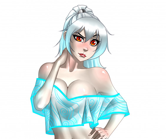 Обои картинки фото рисованное, люди, девушка, взгляд, фон