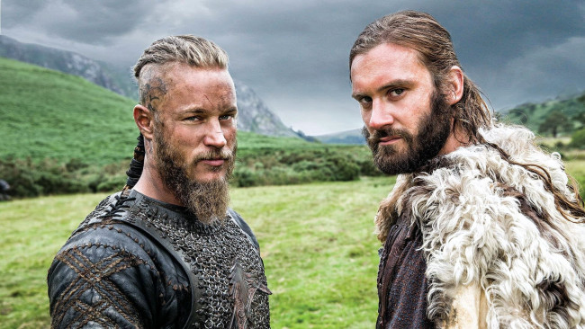 Обои картинки фото кино фильмы, vikings , 2013,  сериал, travis, fimmel, ragnar, lodbrok