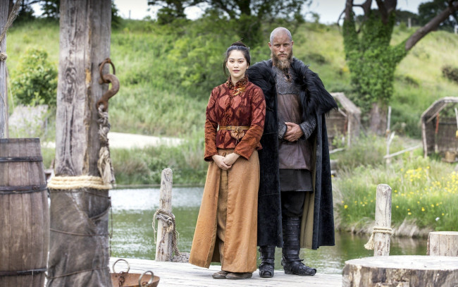 Обои картинки фото кино фильмы, vikings , 2013,  сериал, dianne, doan, travis, fimmel