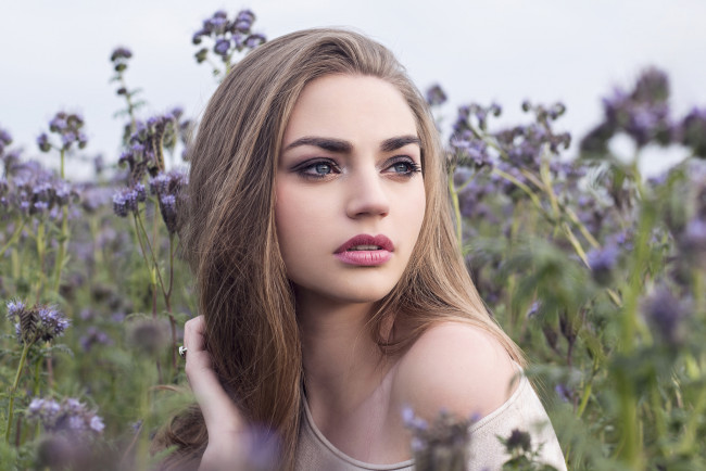 Обои картинки фото девушки, -unsort , лица,  портреты, взгляд, лицо