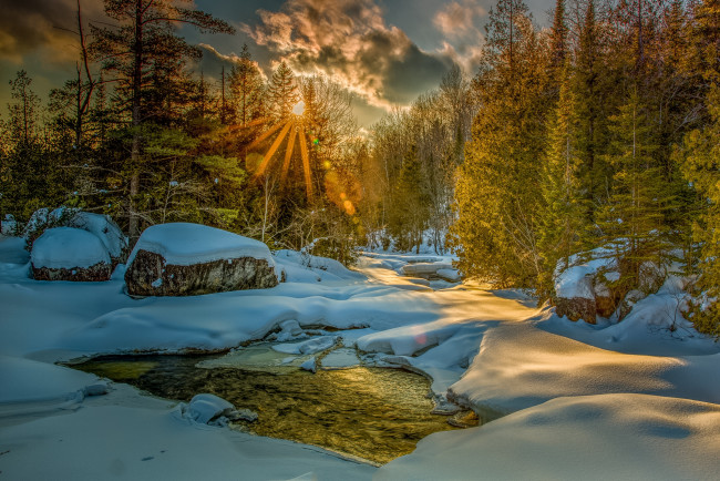 Обои картинки фото природа, зима, снег