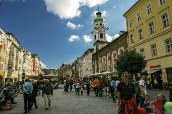 Картинка города -+улицы +площади +набережные innsbruck дома улица