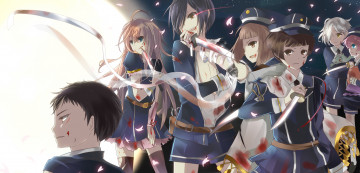 Картинка аниме touken+ranbu танец мечей персонажи