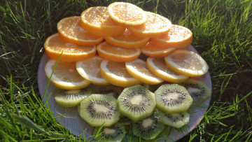 Картинка еда цитрусы лимон киви апельсин