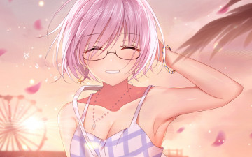 Картинка аниме fate stay+night фон взгляд девушка