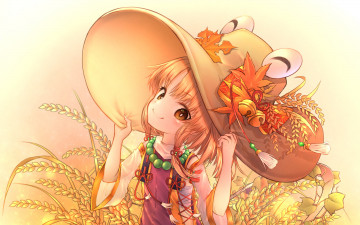 Картинка аниме touhou взгляд девушка фон