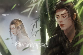 Картинка рисованное кино +мультфильмы лань ванцзы вэй усянь источник бамбук