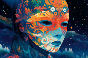 Картинка рисованное -+другое маска