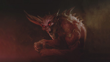 Картинка фэнтези демоны демон с клыками