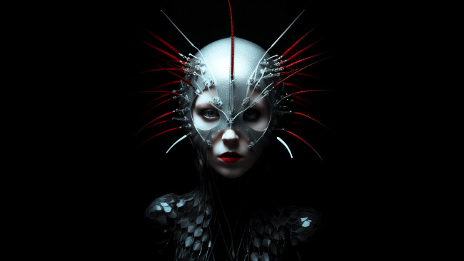 Обои картинки фото фэнтези, девушки, фантазия, маска