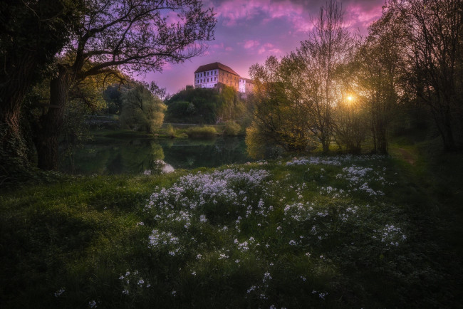 Обои картинки фото ozalj castle, croatia, города, - дворцы,  замки,  крепости, ozalj, castle