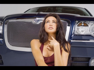 Картинка chrysler 300c автомобили авто девушками
