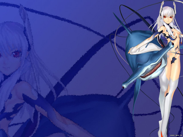 Обои картинки фото аниме, ugetsu, hakua, artbook