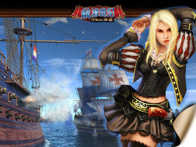 Обои картинки фото видео, игры, пираты, онлайн, voyage, century, online