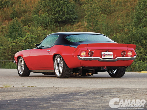 Обои картинки фото 1972, chevy, camaro, ss, автомобили