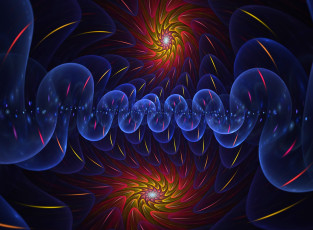 Картинка 3д графика fractal фракталы узор цвета фон