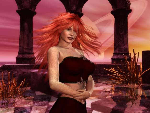 Обои картинки фото 3д, графика, people, люди, девушка