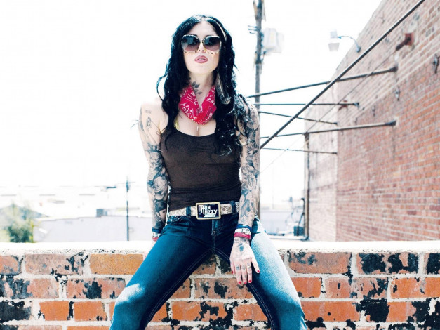 Обои картинки фото Katherine von Drachenberg Kat Von D, kat, , девушки, , , тату