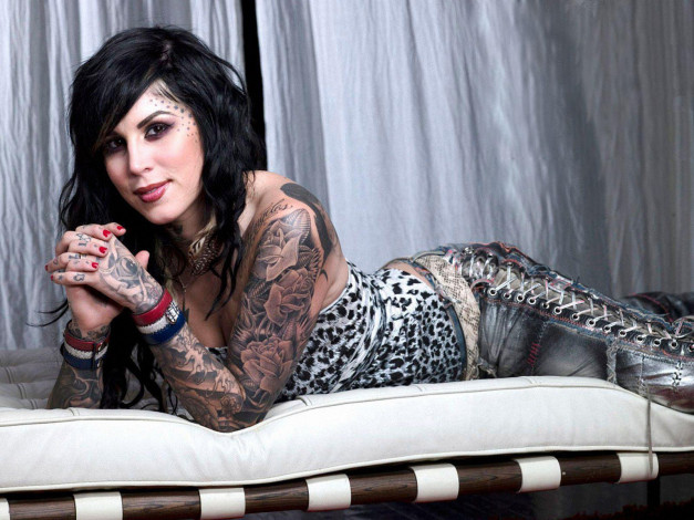 Обои картинки фото Katherine von Drachenberg Kat Von D, kat, , девушки, , , тату