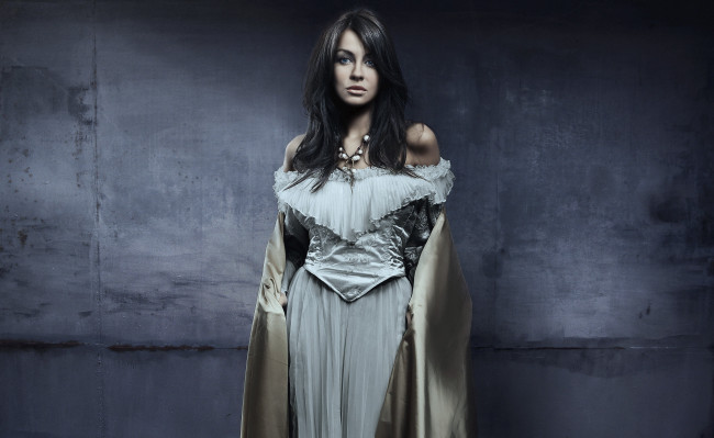 Обои картинки фото -Unsort Брюнетки Шатенки, девушки, unsort, брюнетки, шатенки, платье