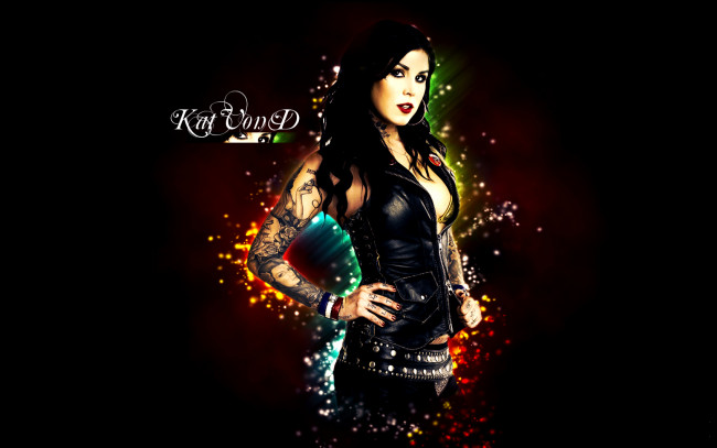 Обои картинки фото Katherine von Drachenberg Kat Von D, kat, , девушки, , , тату
